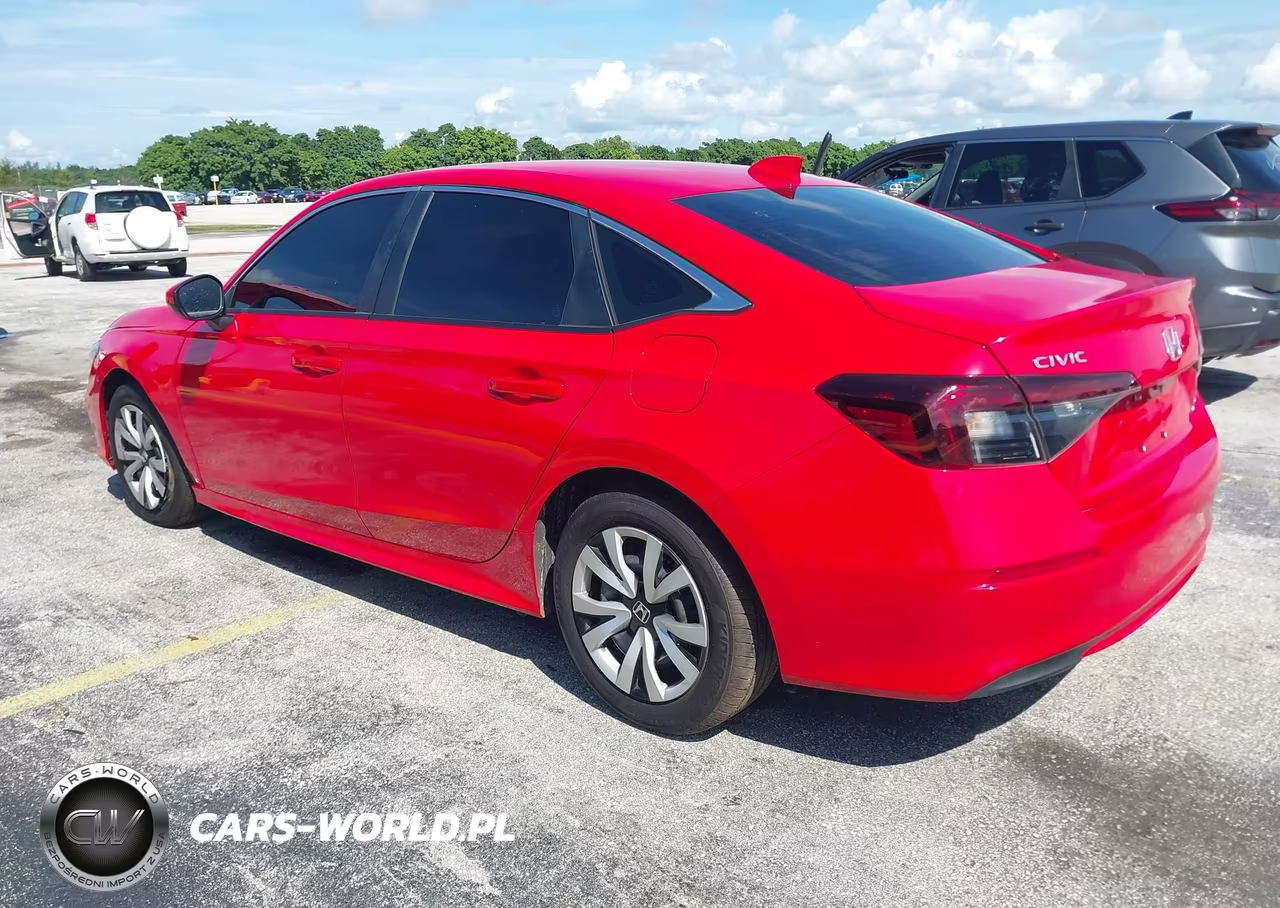 2026 Honda Civic Lx VIN:2HGFE2F24TH564154 - 3