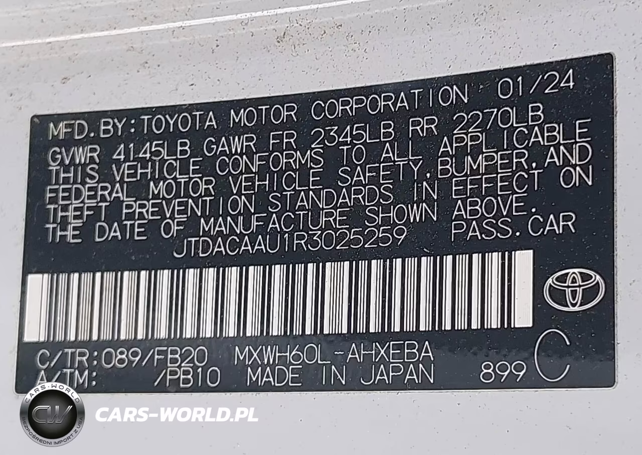 2024 Toyota Prius Le VIN:JTDACAAU1R3025259 - 9