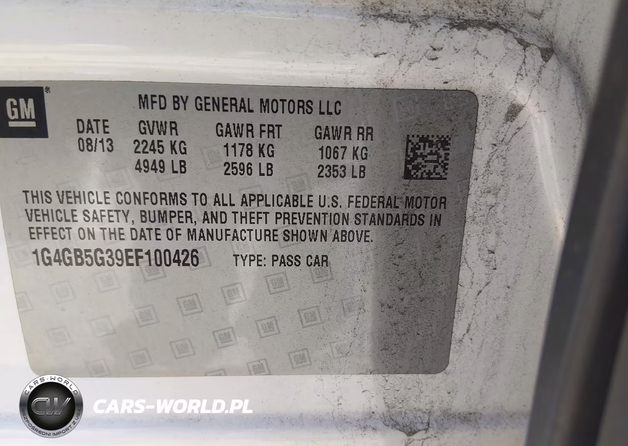2014 Buick Lacrosse Leather Group VIN:1G4GB5G39EF100426 - 9