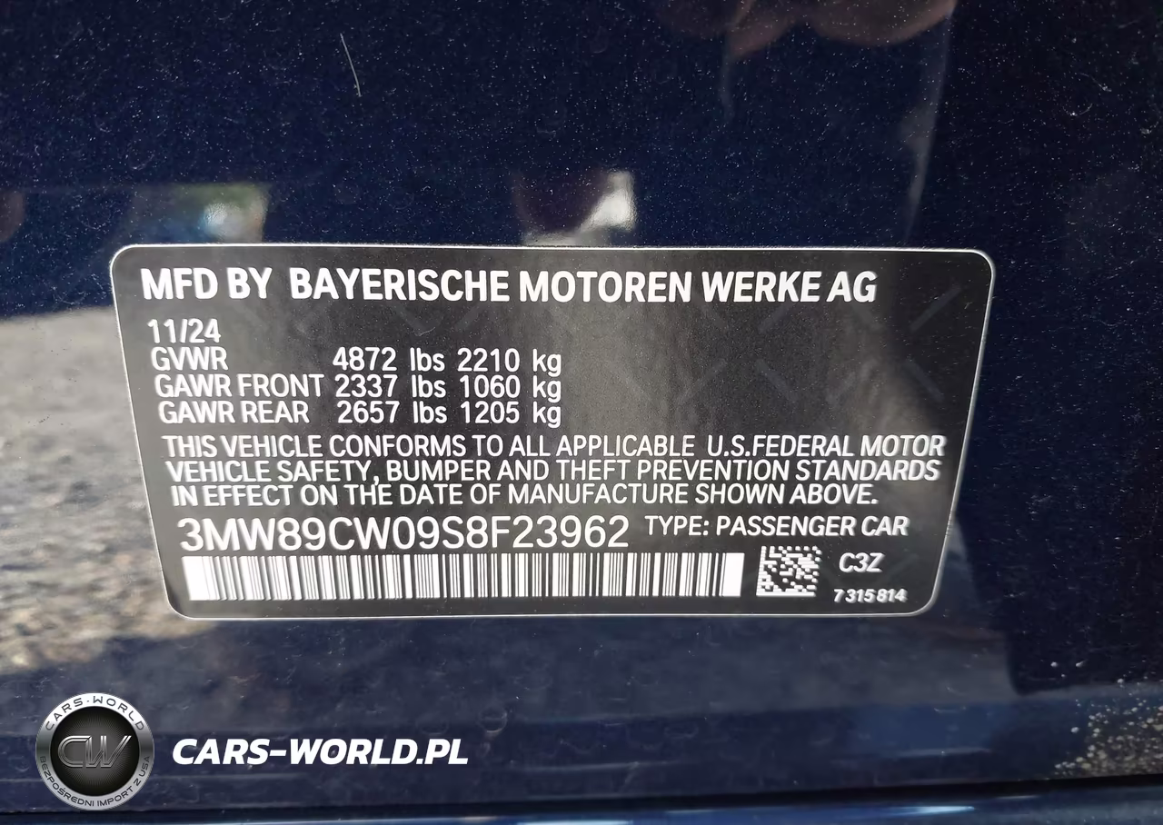 2025 BMW 330I xDrive VIN:3MW89CW09S8F23962 - 9