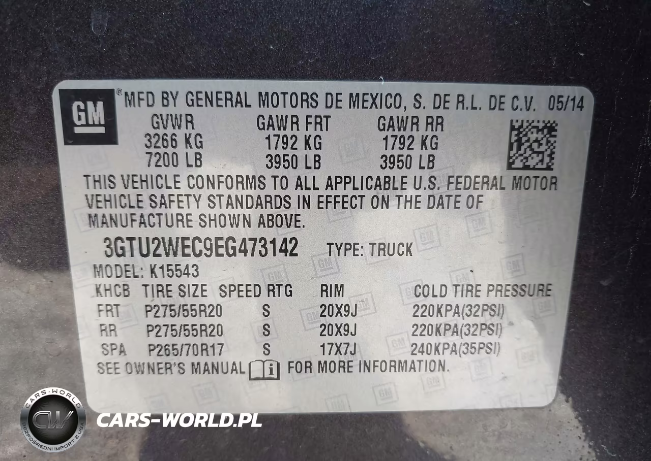 2014 GMC Sierra 1500 Denali VIN:3GTU2WEC9EG473142 - 9