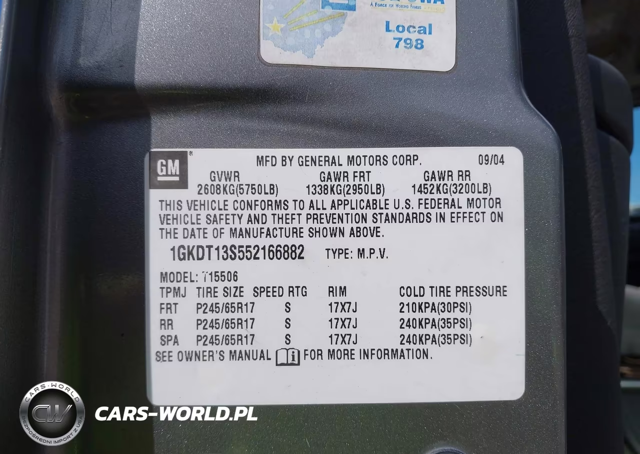 2005 GMC Envoy Sle VIN:1GKDT13S552166882 - 9