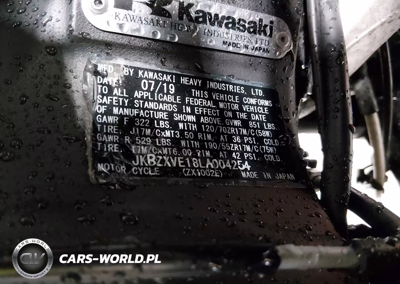 2020 Kawasaki Zx1002 VIN:JKBZXVE18LA004254 - 10