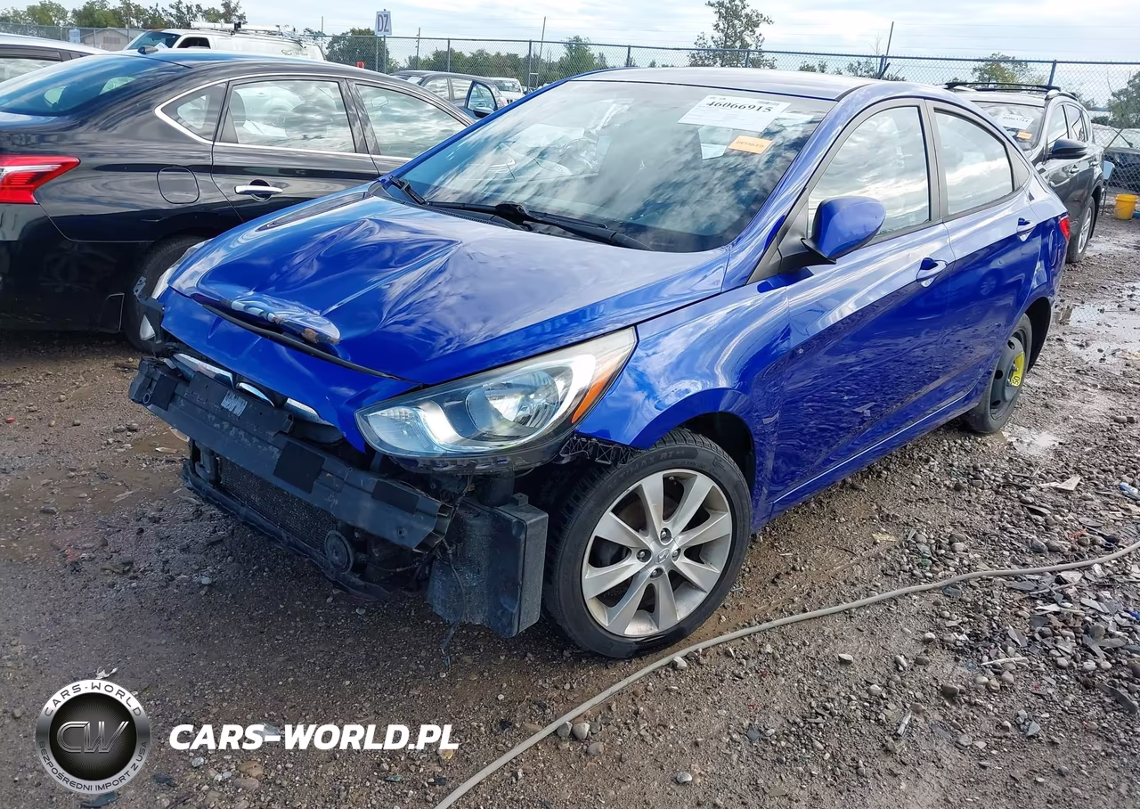 2012 Hyundai Accent Gls VIN:KMHCU4AE8CU247651 - 2