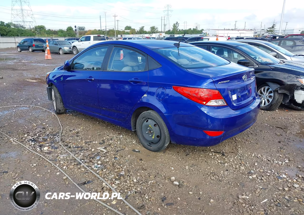 2012 Hyundai Accent Gls VIN:KMHCU4AE8CU247651 - 3
