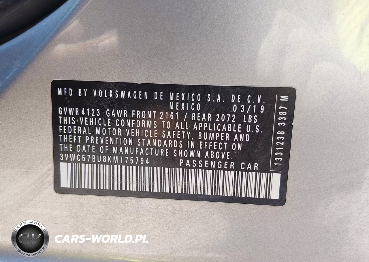 2019 Volkswagen Jetta 1.4T R-Line-1.4T S-1.4T Se VIN:3VWC57BU8KM175794 - 9