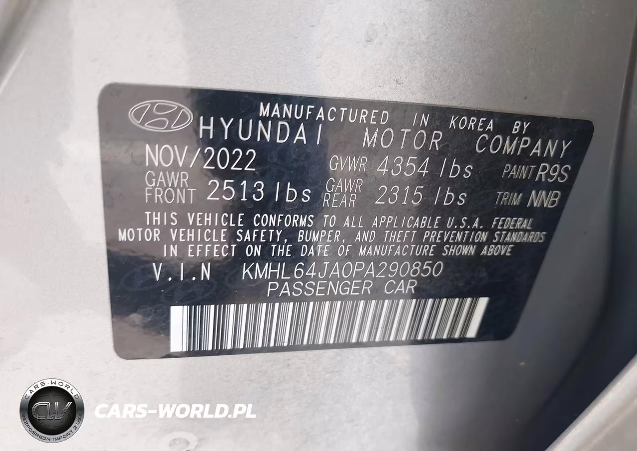 2023 Hyundai Sonata Sel VIN:KMHL64JA0PA290850 - 9