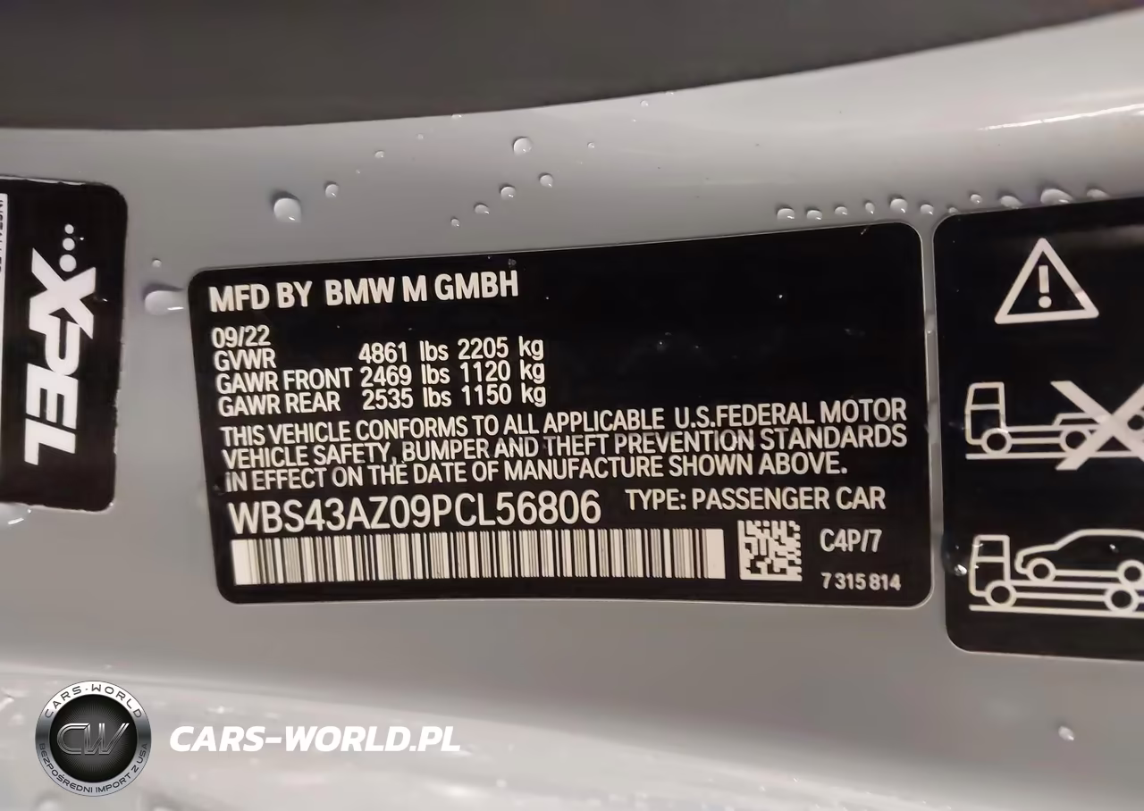 2023 BMW M4 Competition xDrive VIN:WBS43AZ09PCL56806 - 9
