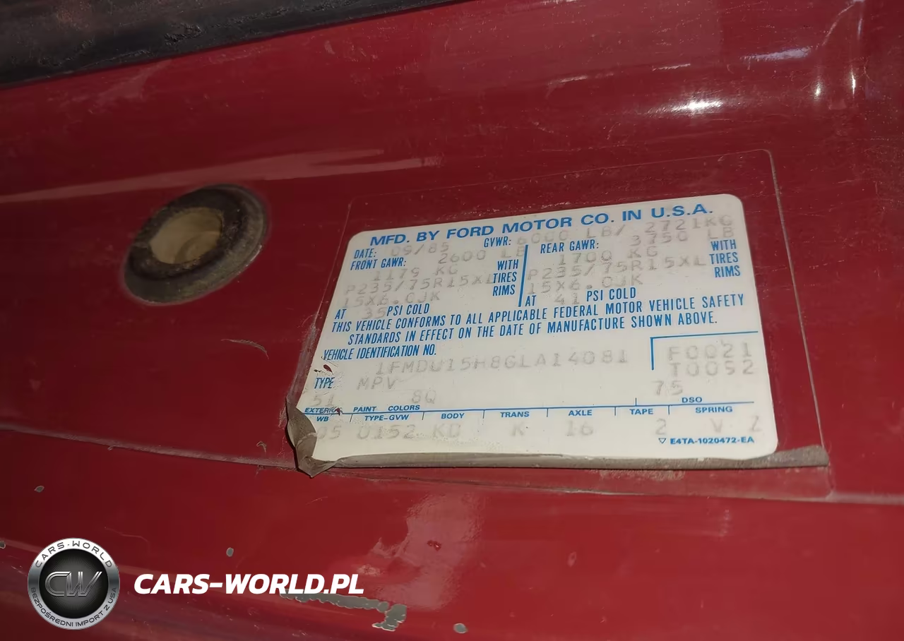 1986 Ford Bronco U100 VIN:1FMDU15H8GLA14081 - 9