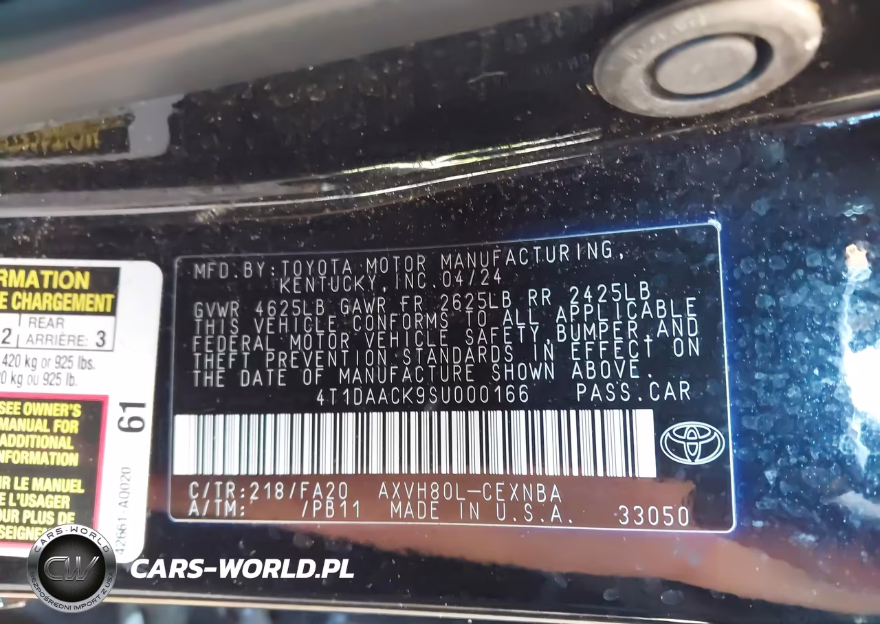 2025 Toyota Camry Le VIN:4T1DAACK9SU000166 - 9