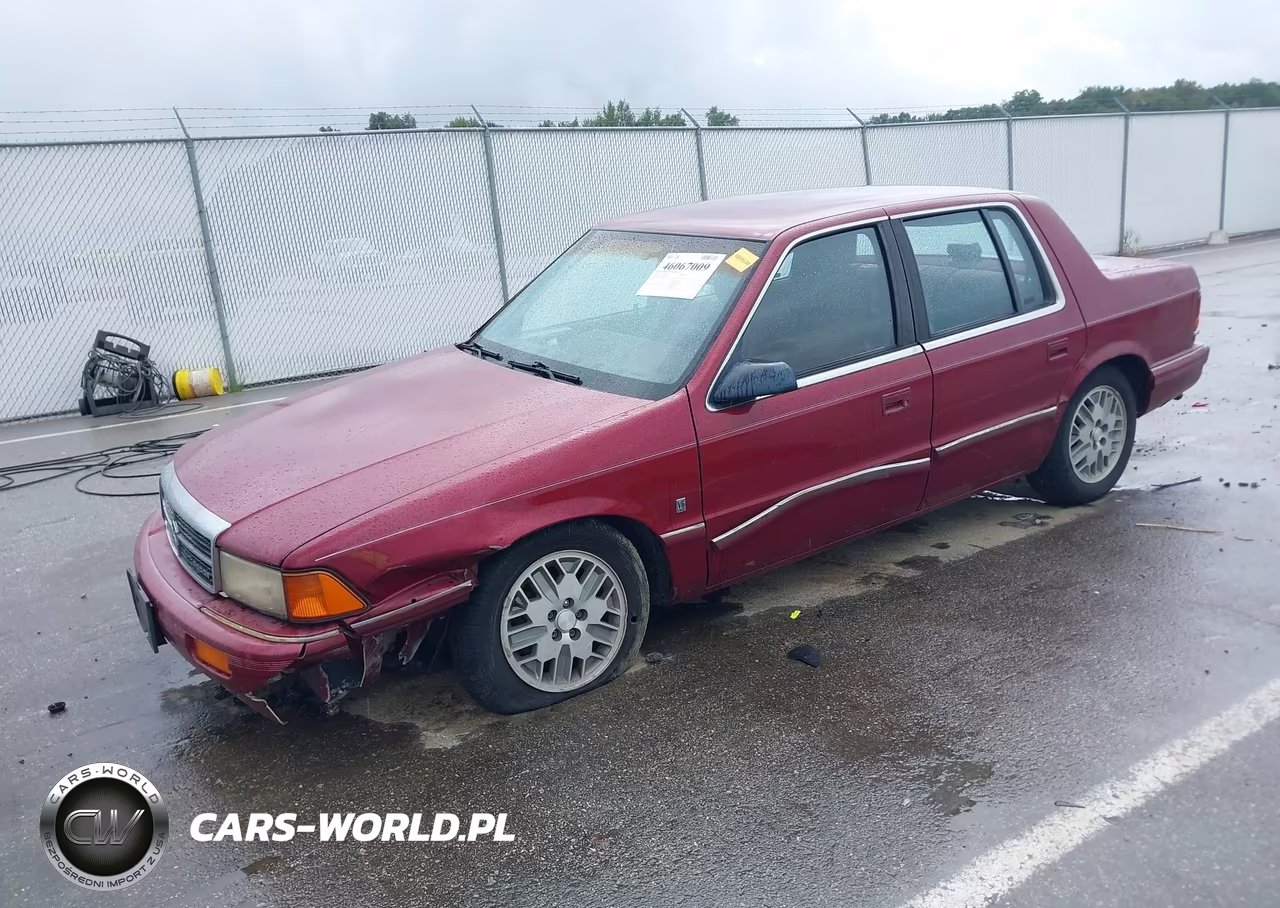 1991 Dodge Spirit VIN:1B3XA4636MF678597 - 2