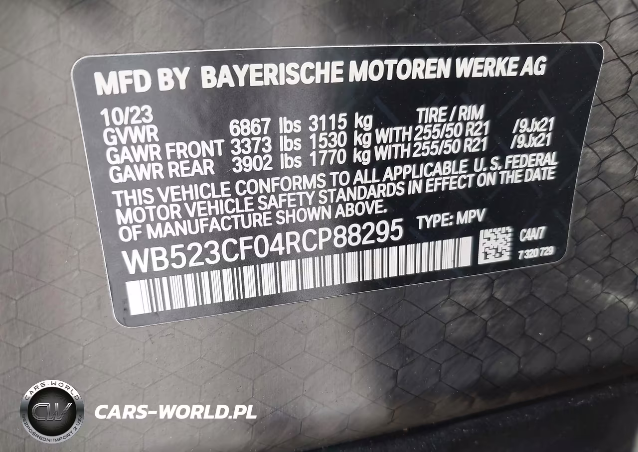 2024 BMW Ix xDrive50 VIN:WB523CF04RCP88295 - 9