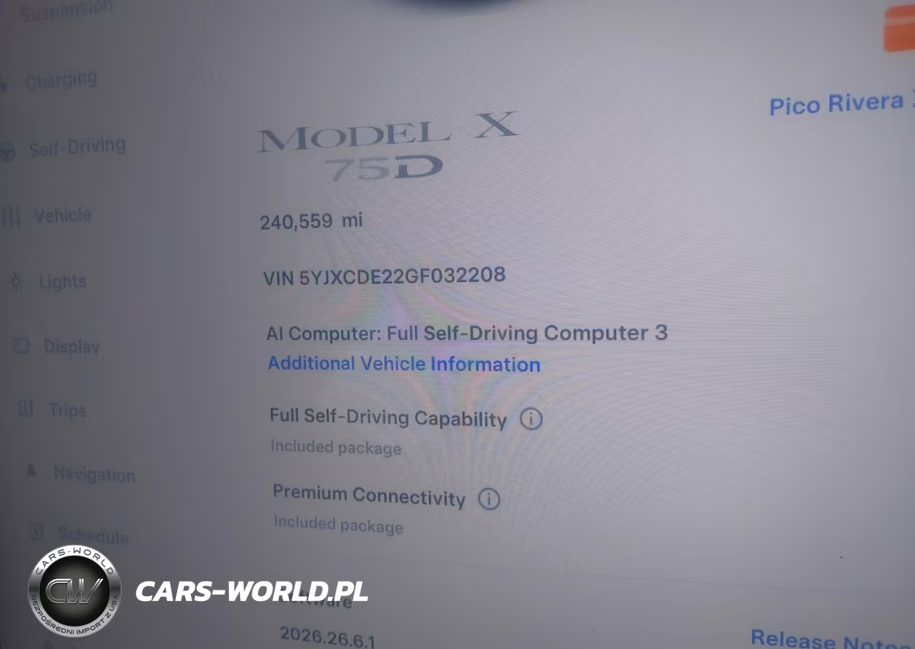 2016 Tesla Model X 60D-70D-75D-90D VIN:5YJXCDE22GF032208 - 7