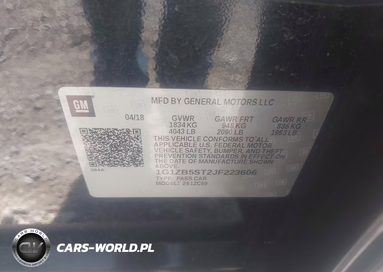 2018 Chevrolet Malibu 1Ls VIN:1G1ZB5ST2JF223606 - 9