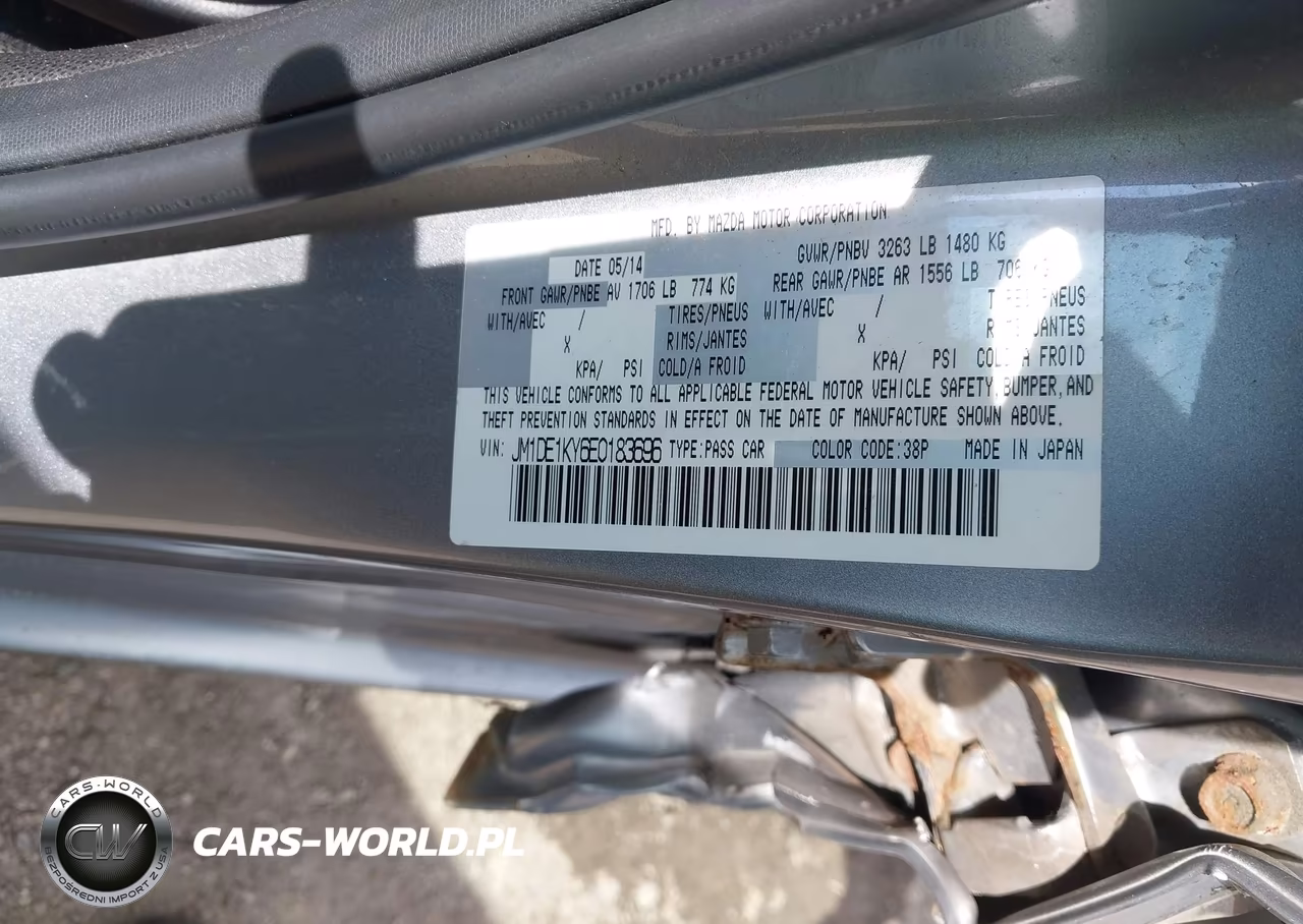 2014 Mazda Mazda2 Sport VIN:JM1DE1KY6E0183696 - 9