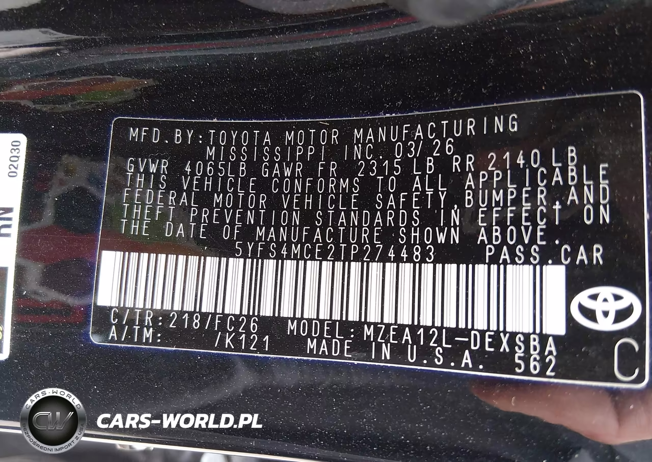 2026 Toyota Corolla Se VIN:5YFS4MCE2TP274483 - 9