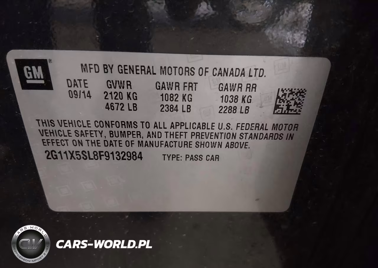 2015 Chevrolet Impala 1Fl VIN:2G11X5SL8F9132984 - 9