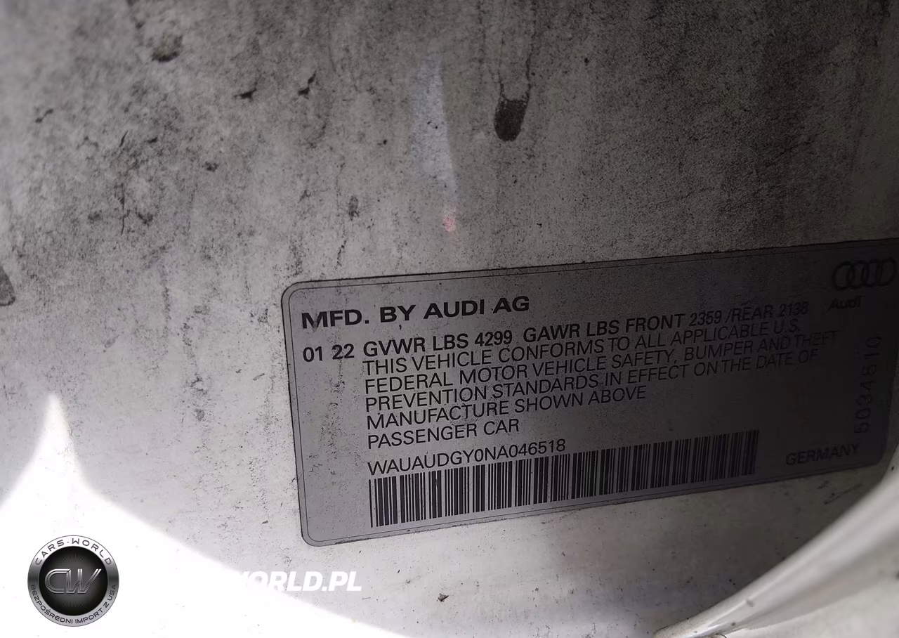 2022 Audi A3 Premium 40 Tfsi Front-Wheel Drive S Tronic VIN:WAUAUDGY0NA046518 - 9