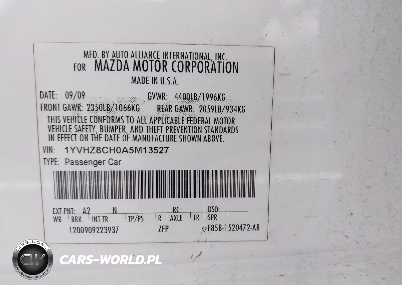 2010 Mazda Mazda6 I Grand Touring VIN:1YVHZ8CH0A5M13527 - 9