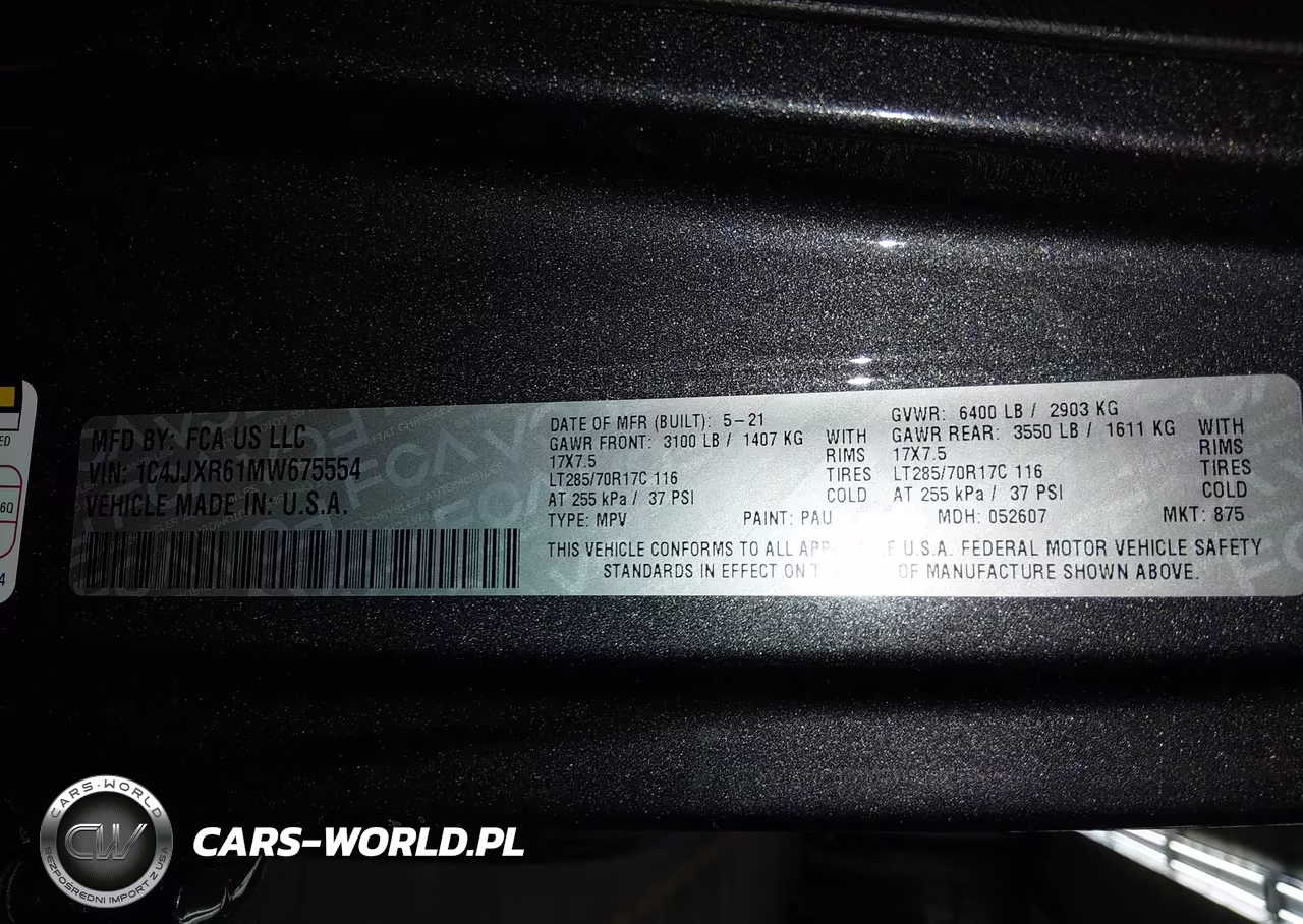 2021 Jeep Wrangler 4Xe Unlimited Rubicon 4X4 VIN:1C4JJXR61MW675554 - 9
