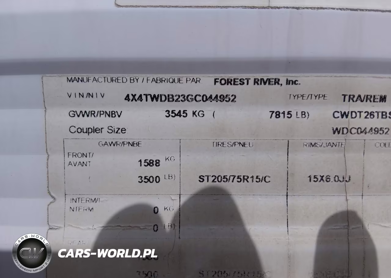 2016 Forest River Other VIN:4X4TWDB23GC044952 - 9