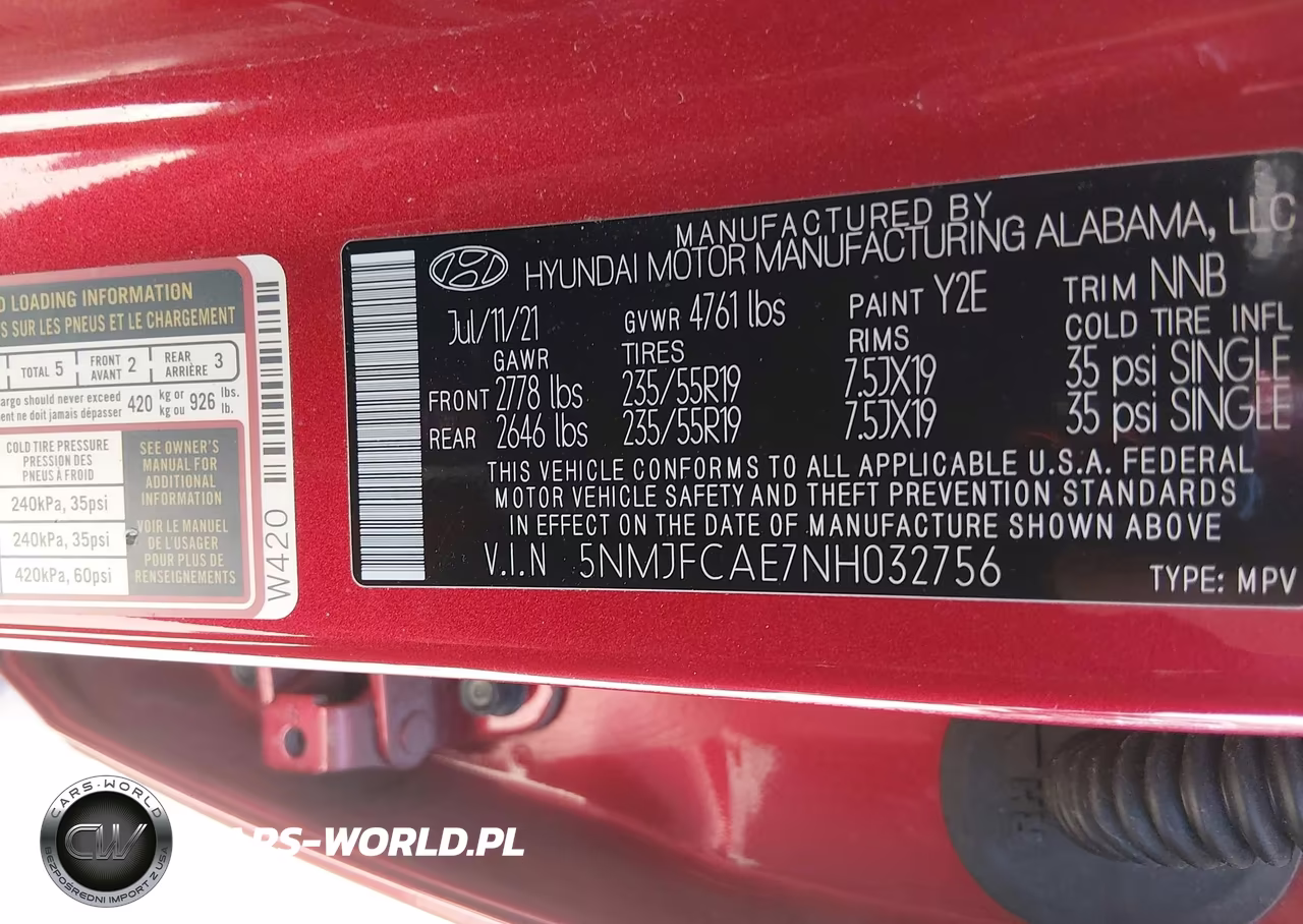 2022 Hyundai Tucson Sel VIN:5NMJFCAE7NH032756 - 9