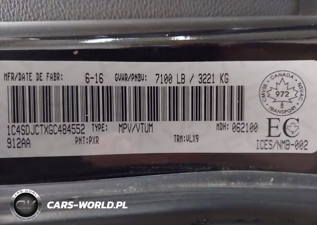 2016 Dodge Durango R-T VIN:1C4SDJCTXGC484552 - 9