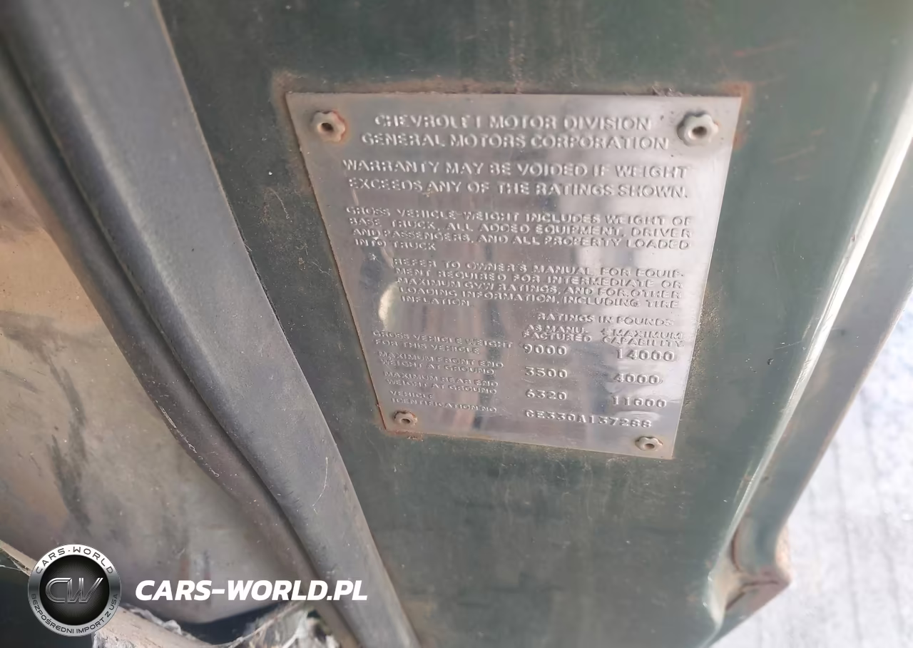 1970 Chevrolet C30 VIN:CE330A137288 - 9