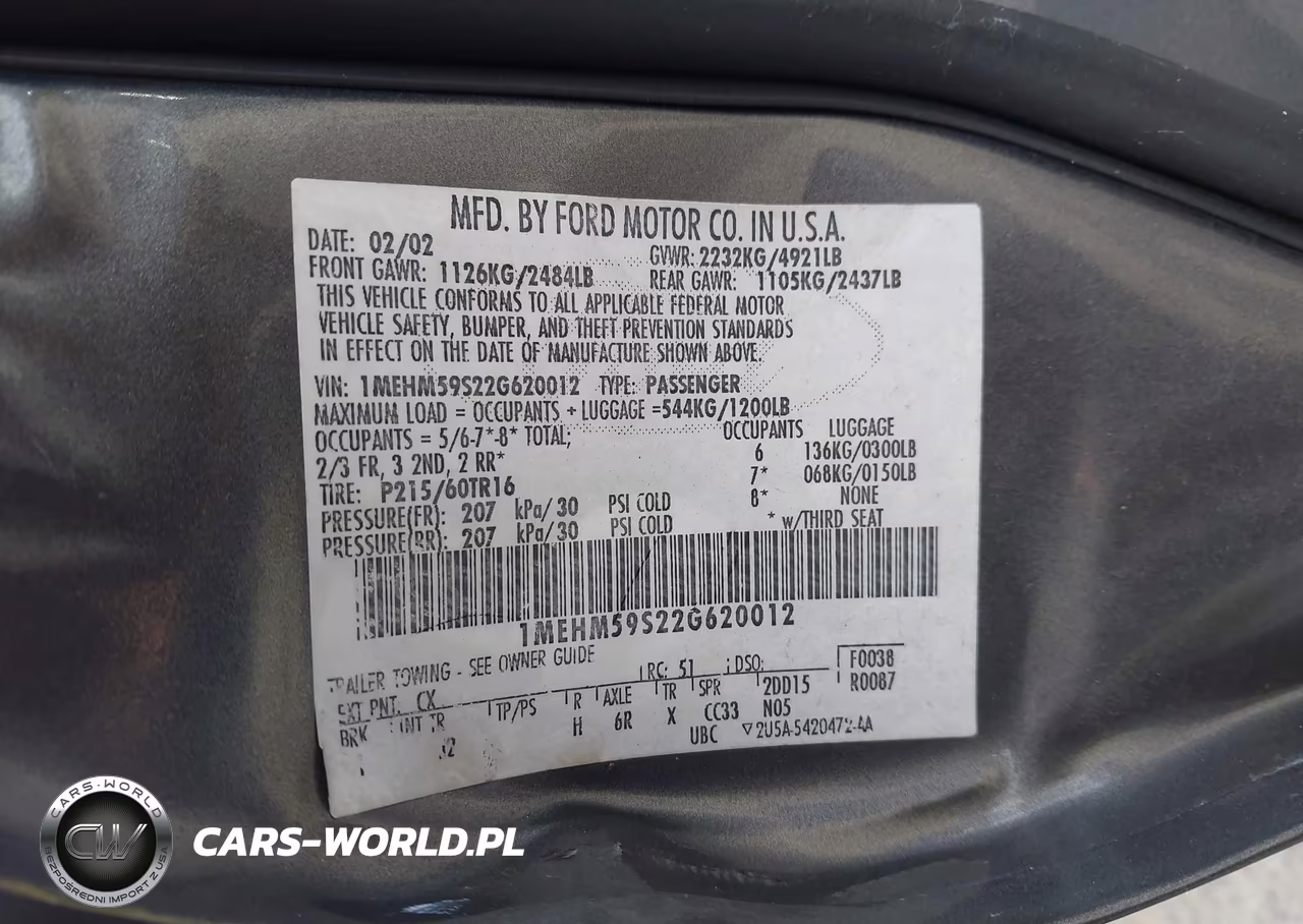 2002 Mercury Sable Ls Premium VIN:1MEHM59S22G620012 - 9