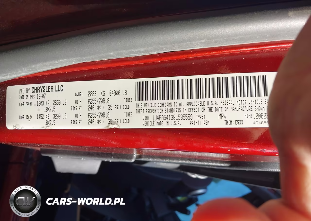 2008 Jeep Wrangler Sahara VIN:1J4FA54138L535559 - 9