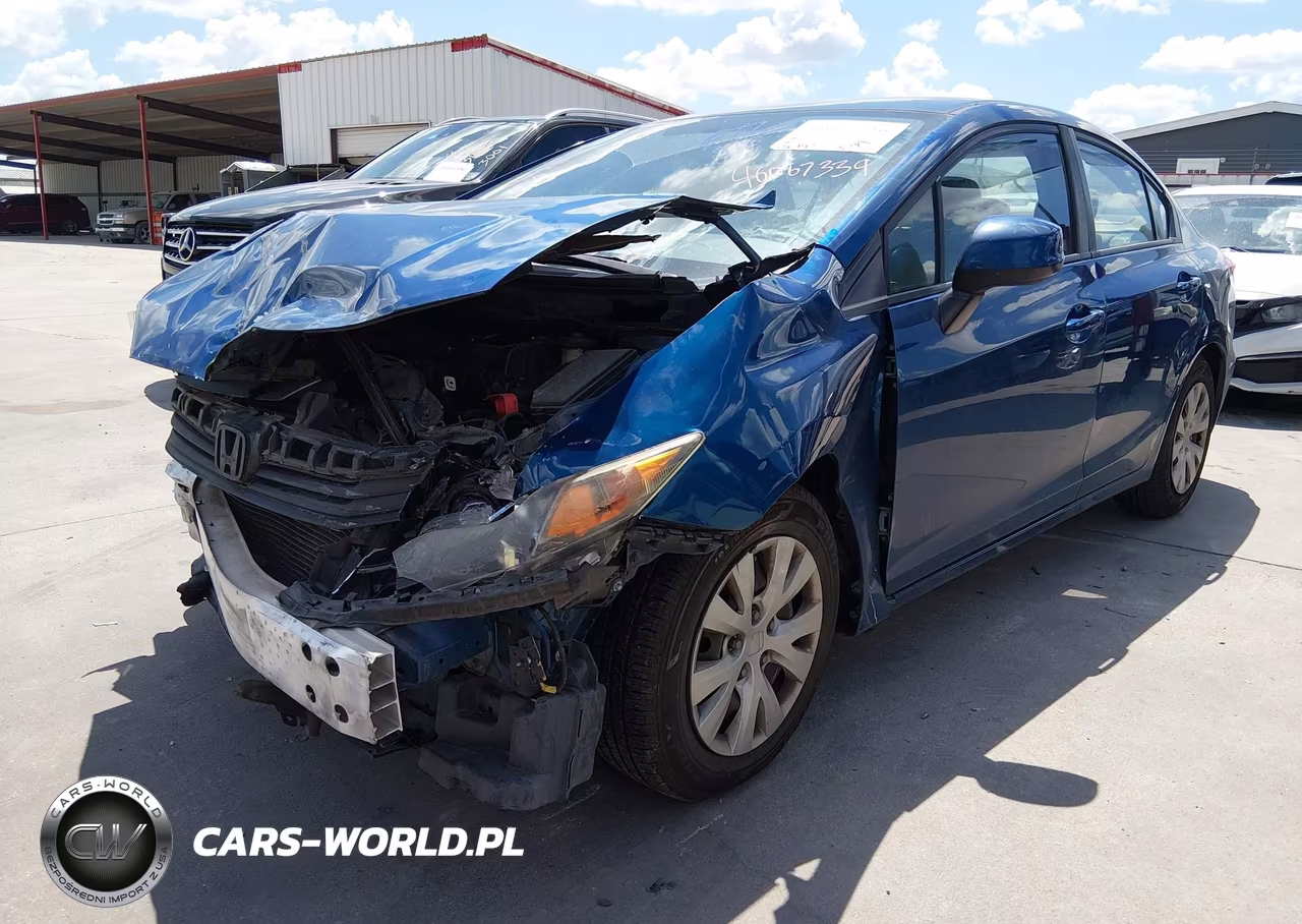 2012 Honda Civic Lx VIN:2HGFB2F59CH581566 - 2