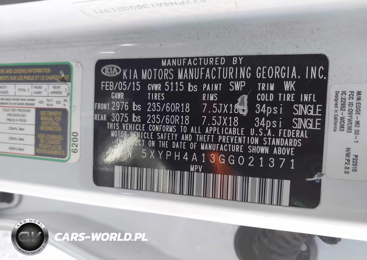 2016 Kia Sorento 2.0T Ex VIN:5XYPH4A13GG021371 - 9