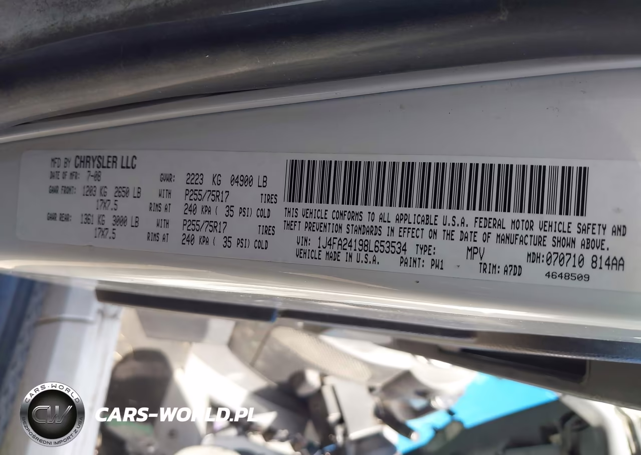 2008 Jeep Wrangler X VIN:1J4FA24198L653534 - 9