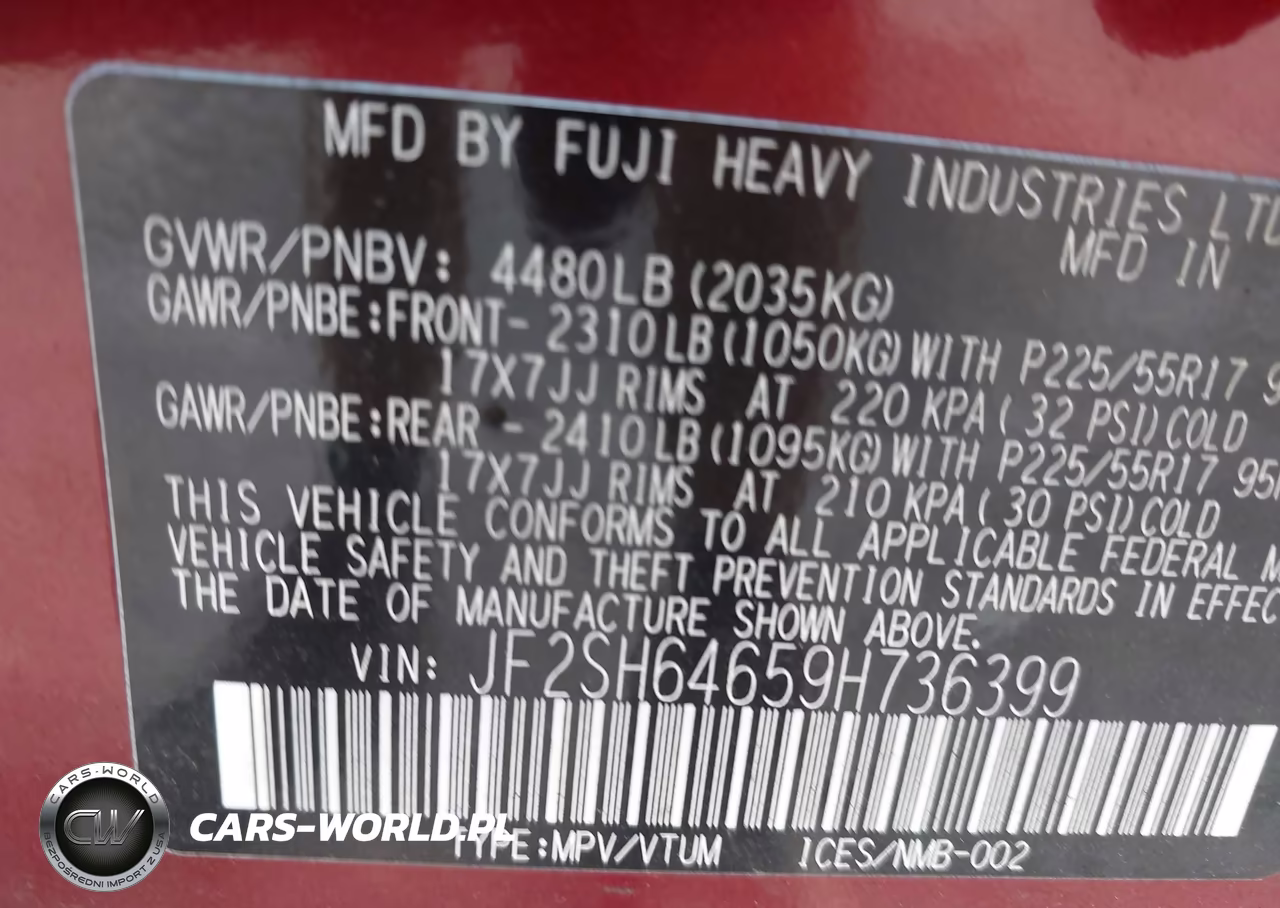 2009 Subaru Forester 2.5X Limited VIN:JF2SH64659H736399 - 9