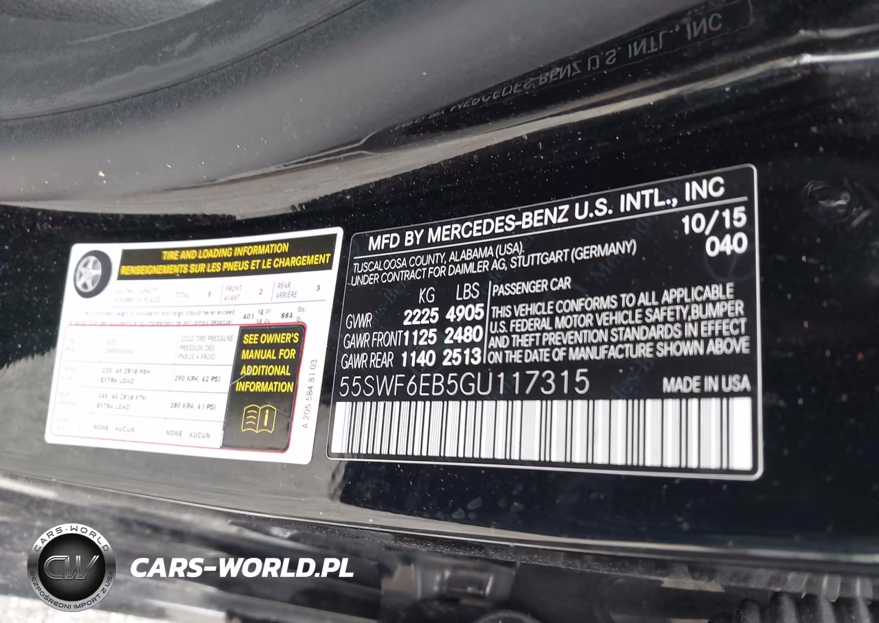 2016 Mercedes-Benz C 450 Amg 4Matic VIN:55SWF6EB5GU117315 - 9