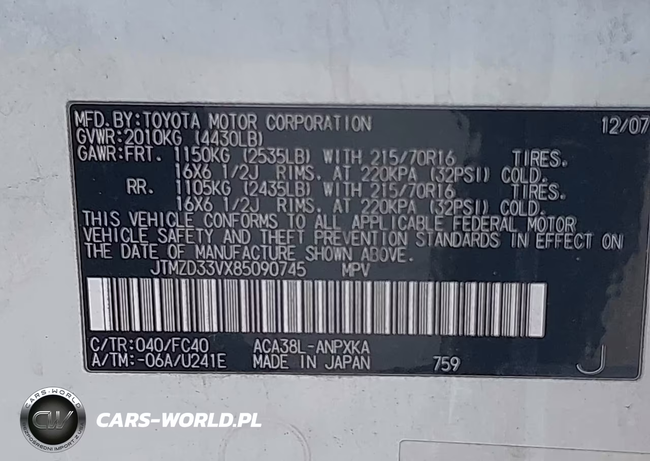 2008 Toyota Rav4 VIN:JTMZD33VX85090745 - 9