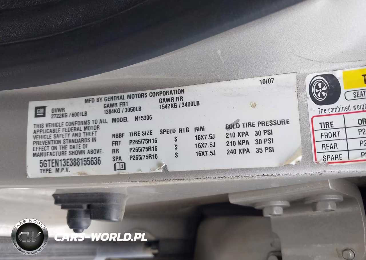 2008 Hummer H3 Suv VIN:5GTEN13E388155636 - 9