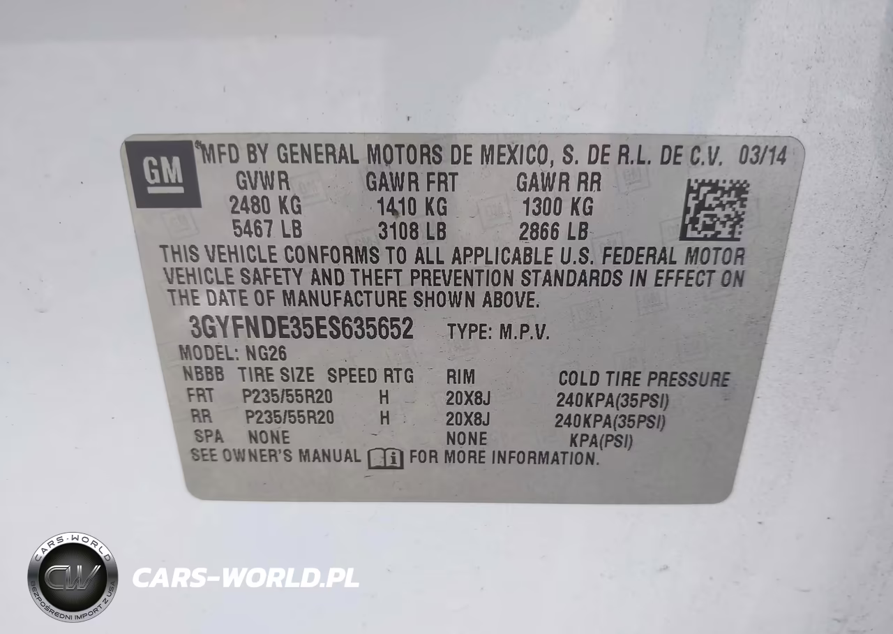 2014 Cadillac Srx Premium Collection VIN:3GYFNDE35ES635652 - 9