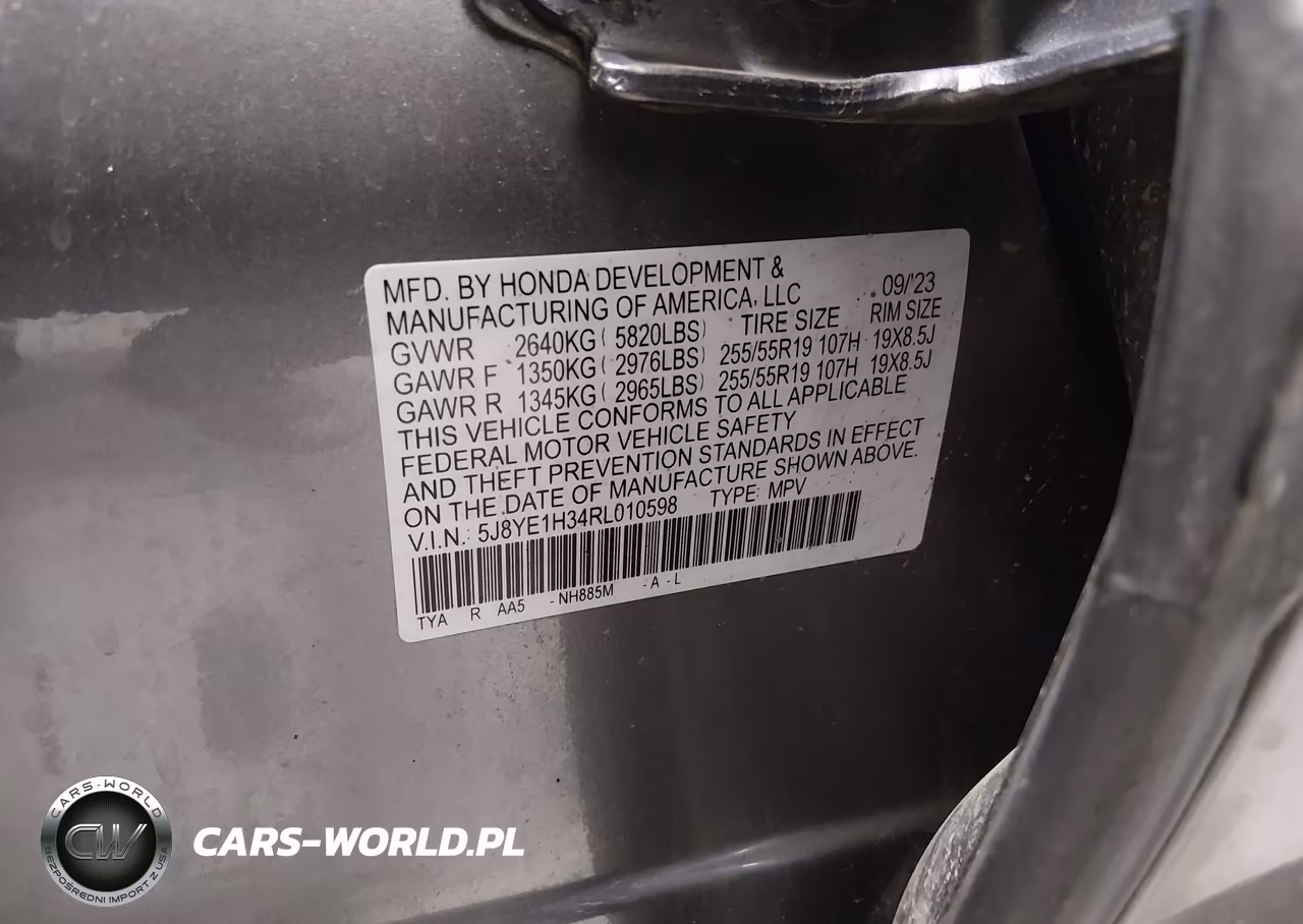 2024 Acura Mdx VIN:5J8YE1H34RL010598 - 9