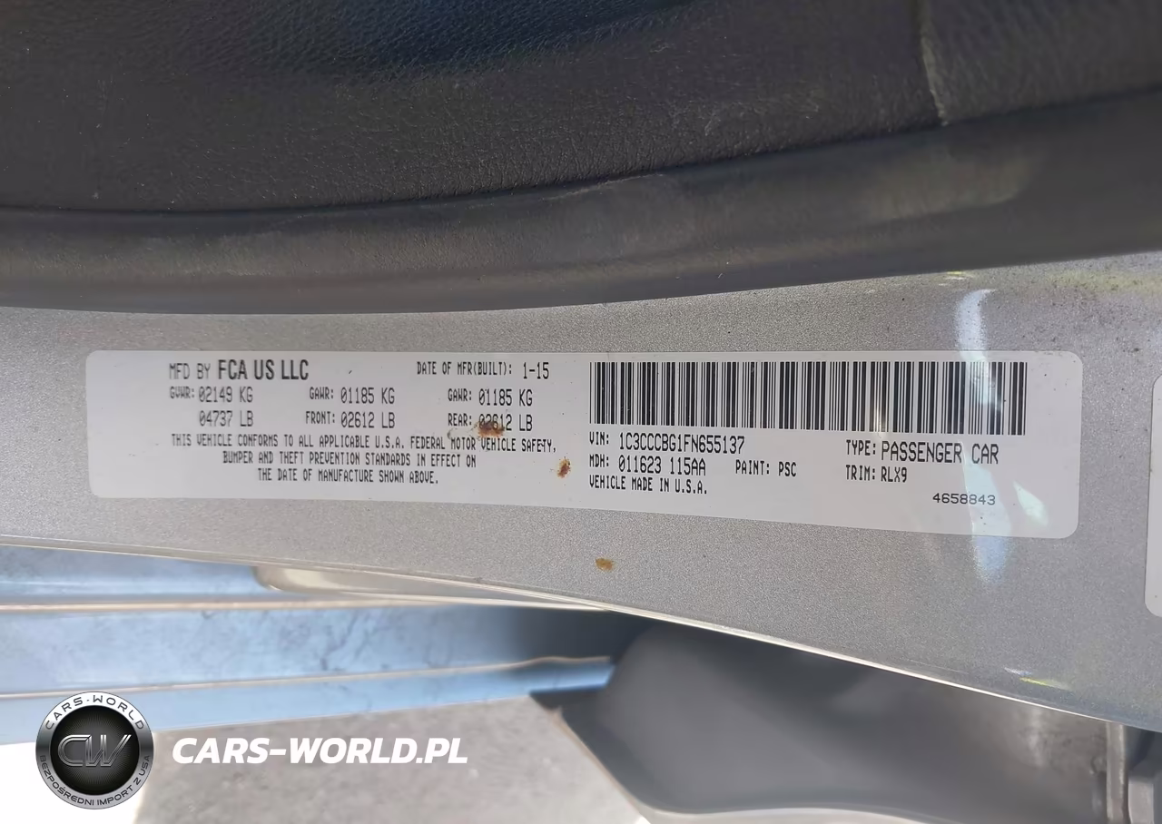 2015 Chrysler 200 S VIN:1C3CCCBG1FN655137 - 9