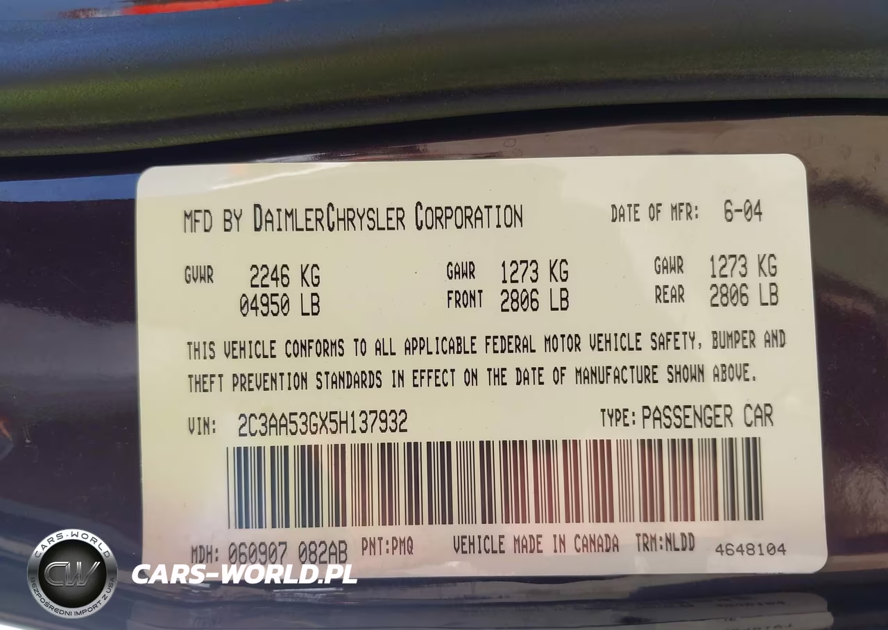 2005 Chrysler 300 Touring VIN:2C3AA53GX5H137932 - 9