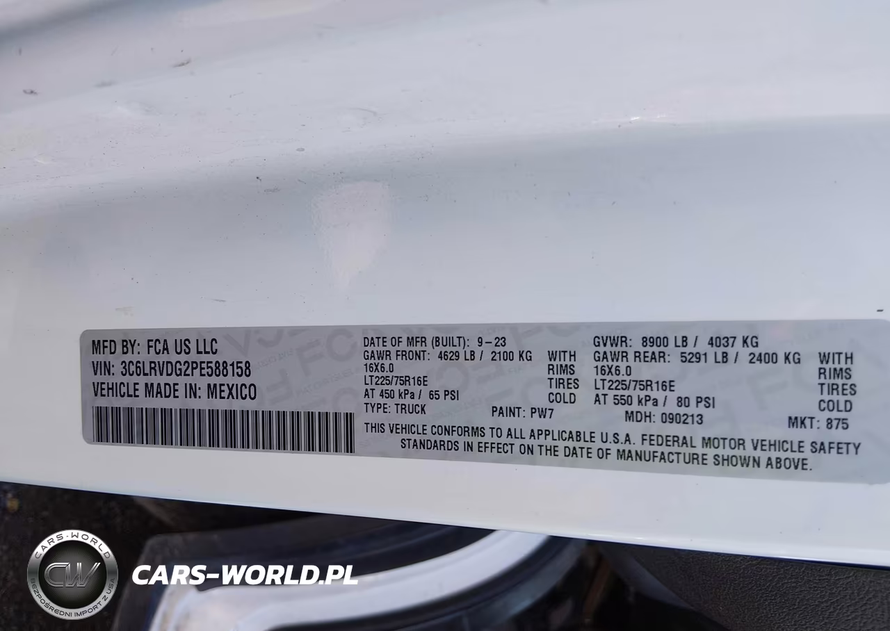 2023 Ram Promaster 2500 High Roof 159 Wb VIN:3C6LRVDG2PE588158 - 9
