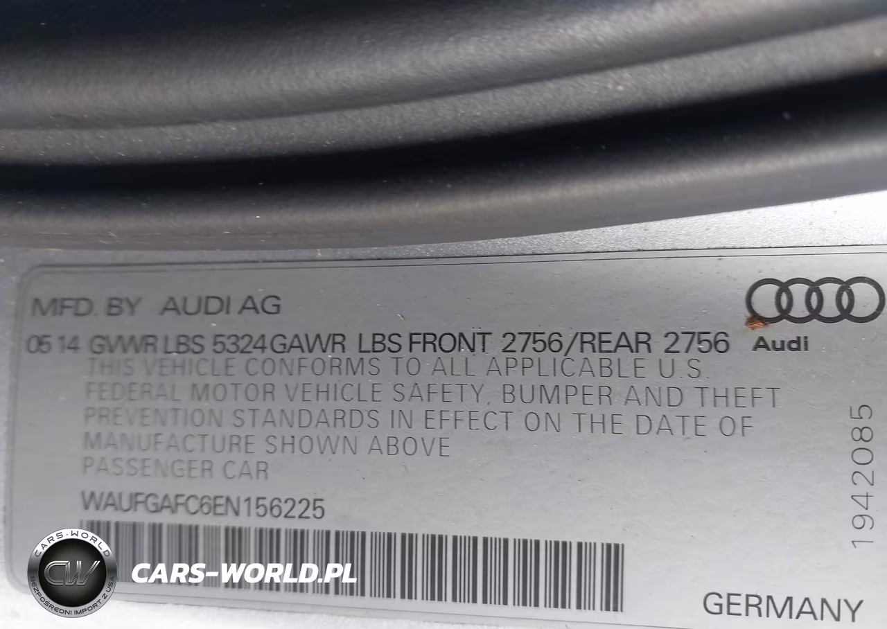 2014 Audi A6 Premium Plus VIN:WAUFGAFC6EN156225 - 9