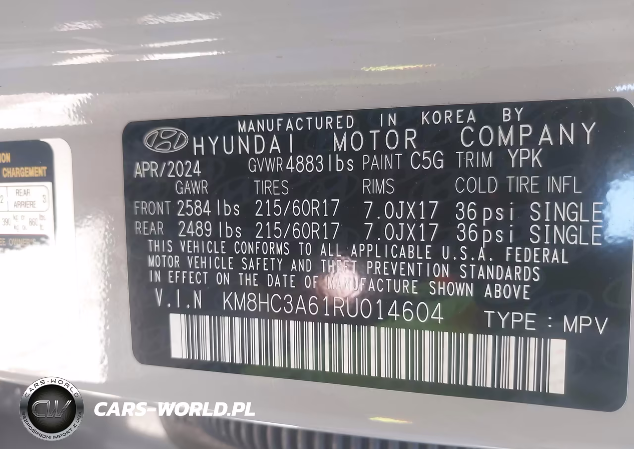2024 Hyundai Kona Electric Sel VIN:KM8HC3A61RU014604 - 9