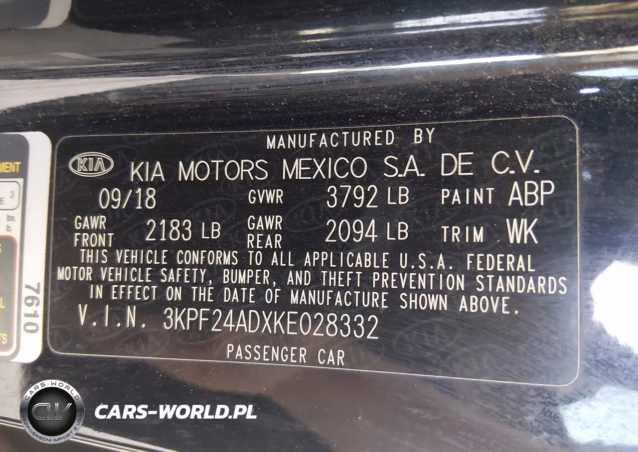 2019 Kia Forte Lxs VIN:3KPF24ADXKE028332 - 9
