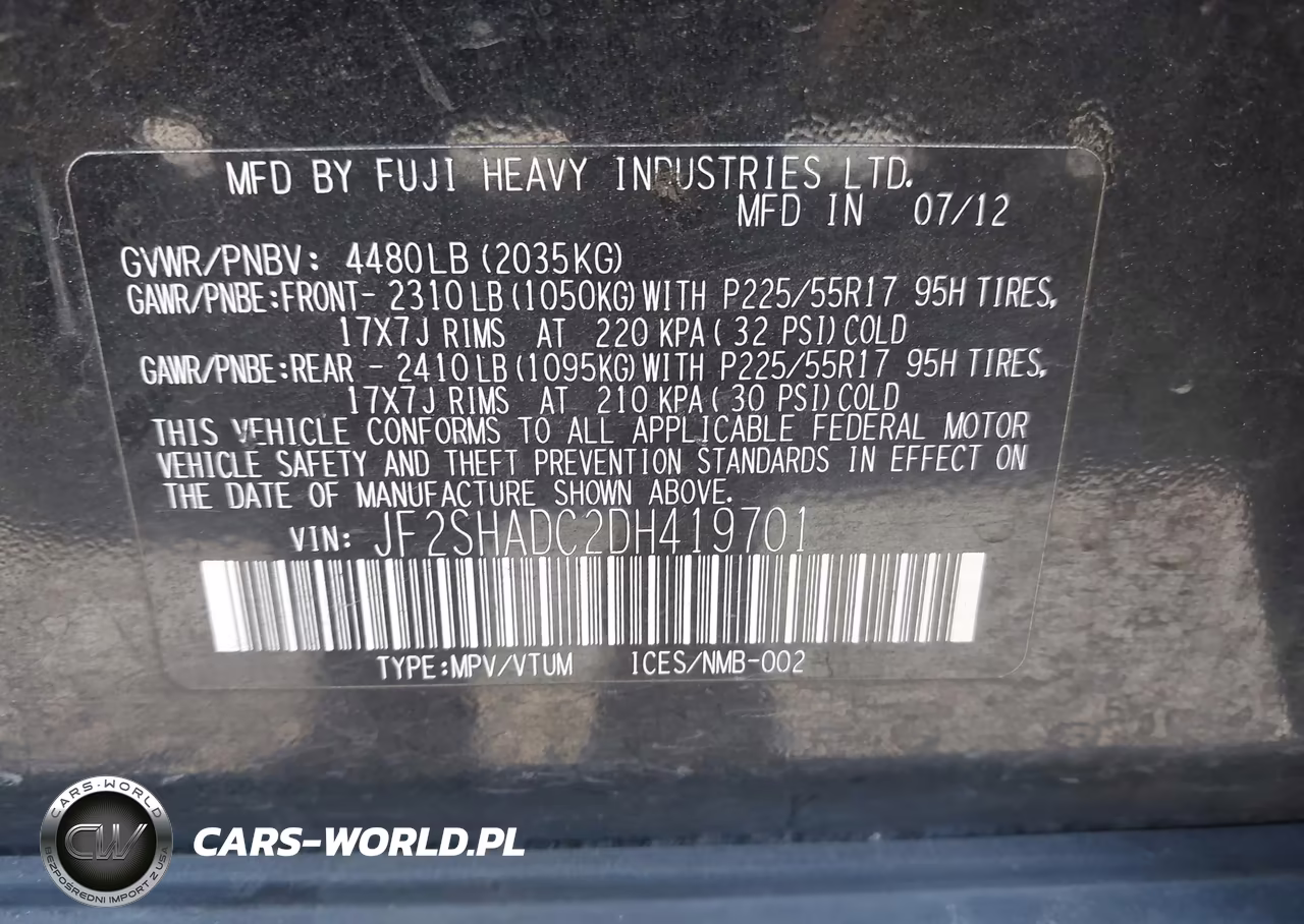 2013 Subaru Forester 2.5X Premium VIN:JF2SHADC2DH419701 - 9