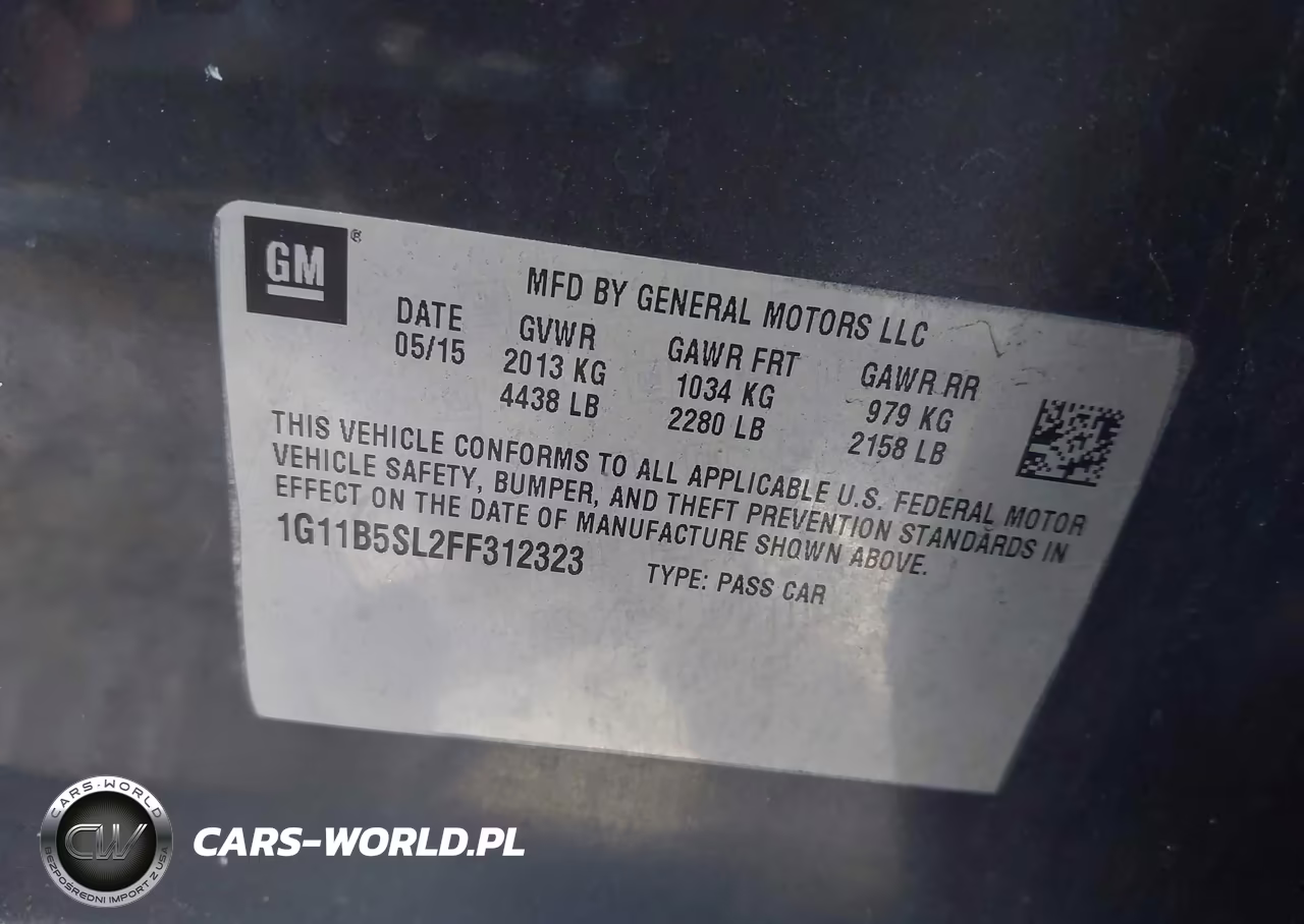 2015 Chevrolet Malibu Ls VIN:1G11B5SL2FF312323 - 9