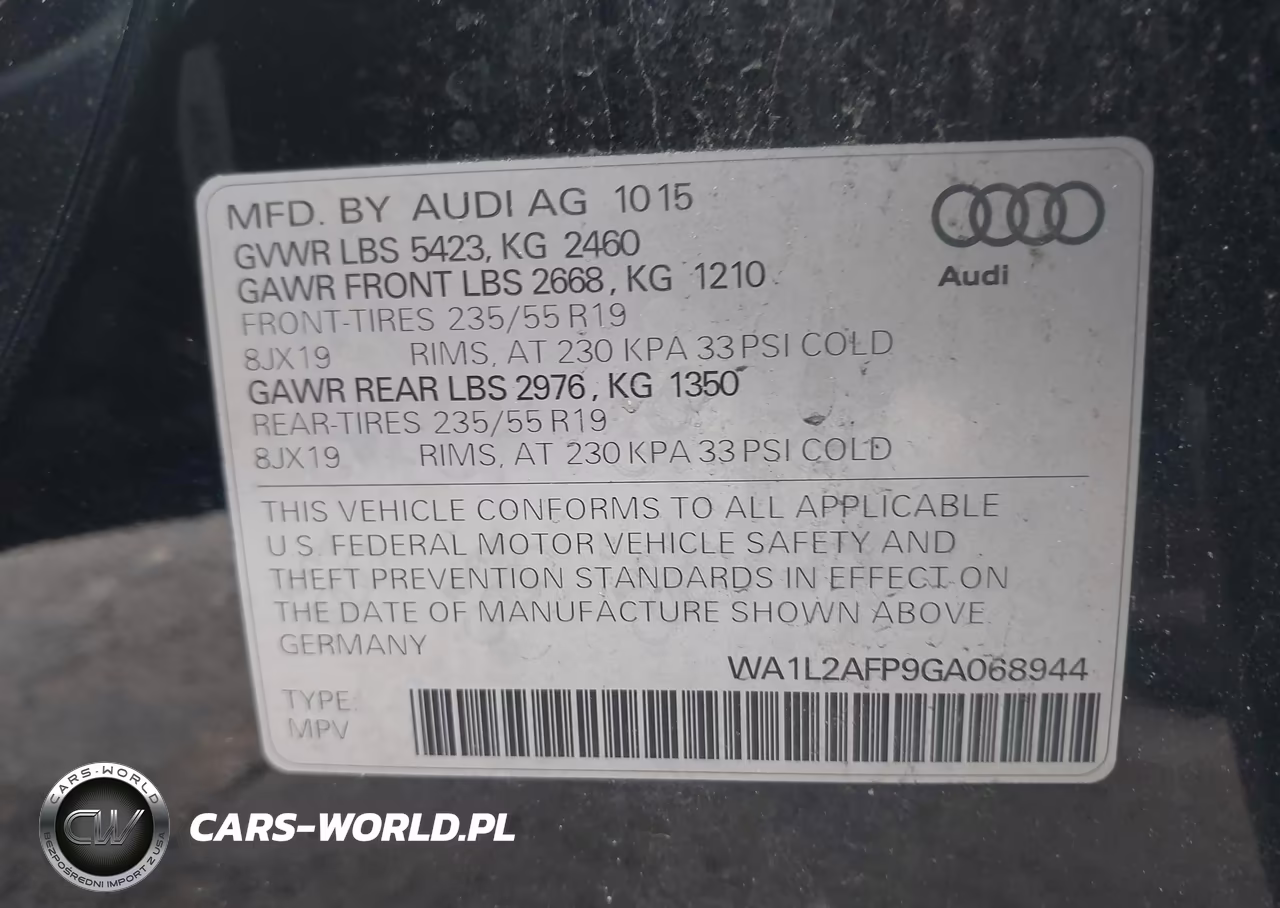 2016 Audi Q5 2.0T Premium VIN:WA1L2AFP9GA068944 - 9