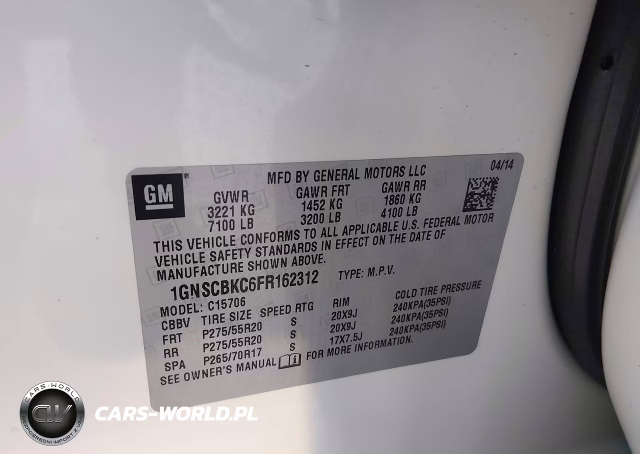 2015 Chevrolet Tahoe Lt VIN:1GNSCBKC6FR162312 - 9