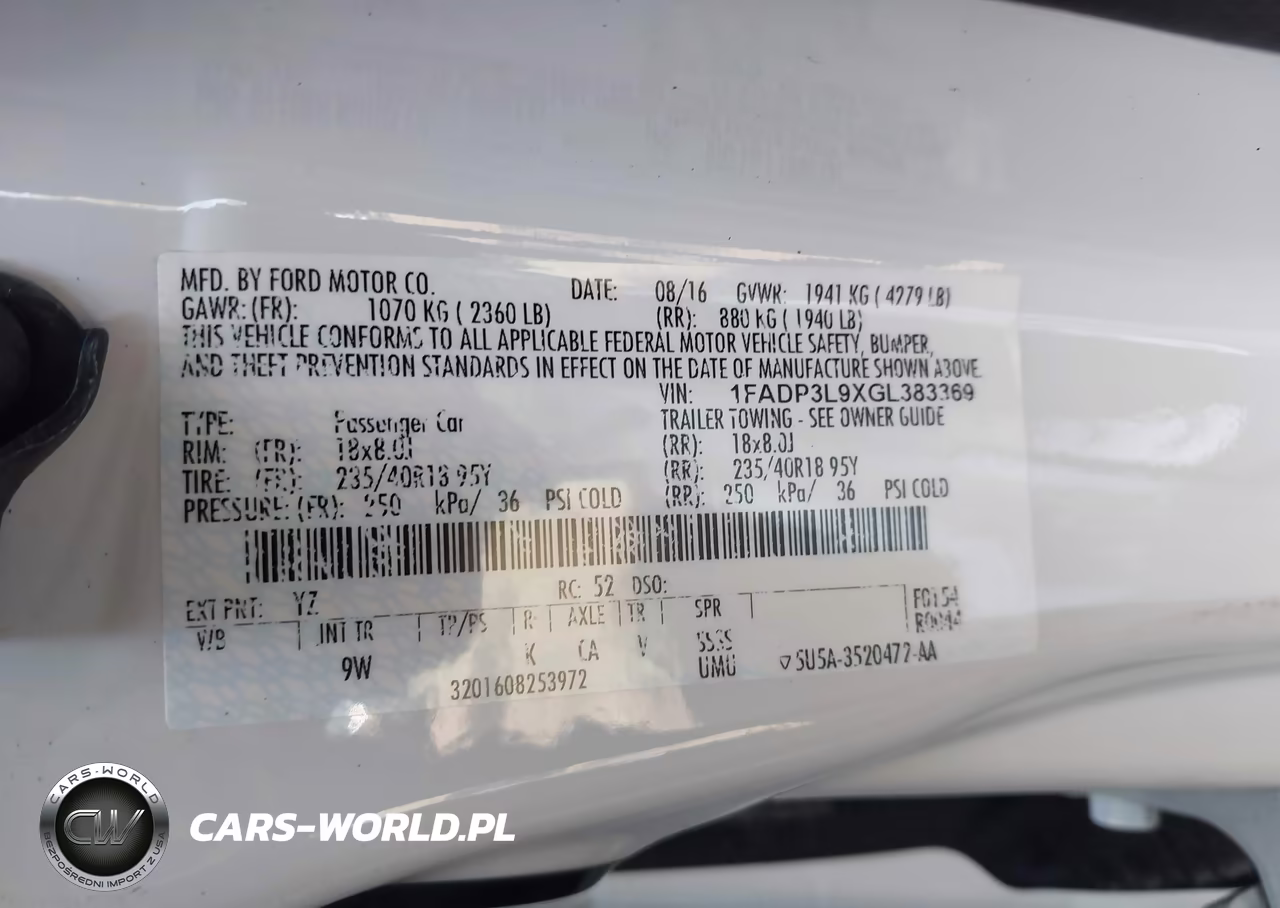 2016 Ford Focus St VIN:1FADP3L9XGL383369 - 9